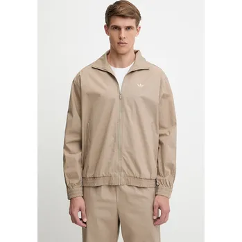 Bavlněná bunda adidas Originals Firebird Jacket KC0685 béžová 80X, vel. XL