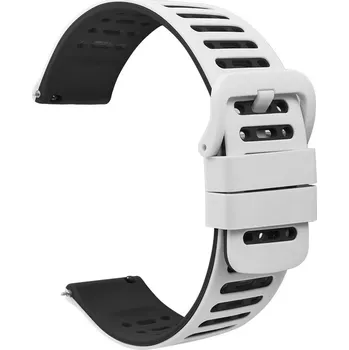 Chytré hodinky Dvojbarevný řemínek s přezkou 22mm Barva: Bílo-Černý