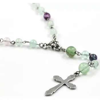 Náhrdelník Náhrdelník Růženec fluoritový