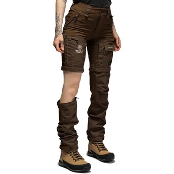Dámské kalhoty Beyond Nordic Zip-Off hnědé dámské outdoor kalhoty 2v1 Teflon EcoElite® XXL