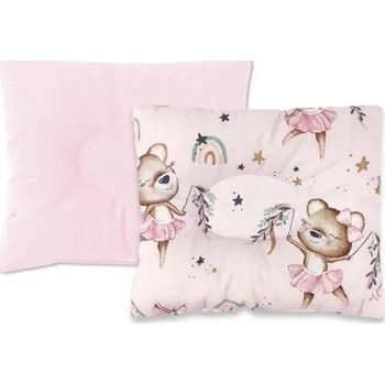 Dekorativní polštářek Oboustanný polštářek, velvet/bavlna, Little Balerina - růžový