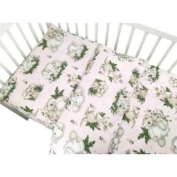 Povlečení Povlečení do postýlky, bavlna, 2D sada, Skippy - růžová, 135 x 100 cm