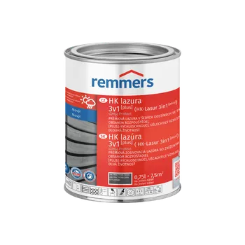Remmers - HK Lazura 3v1 Grey Protect [plus] Barva: Anthrazitgrau / Antracitová šedá, Objem: 0,75l
