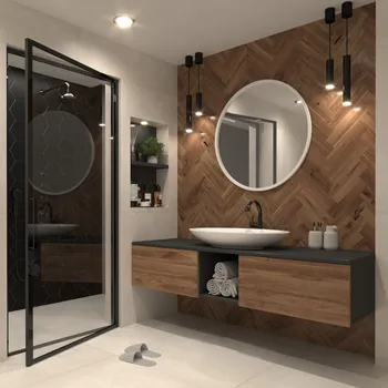 Zrcadlo Grace kulaté zrcadlo80cm bílý