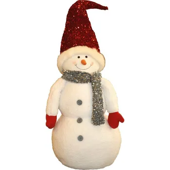 Vánoční dekorace Goba s.r.o. 3000029 Sněhulák 115 cm bílá