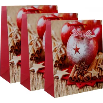 Dárková taška 3ks dárkových tašek - Jablko skořice S 8610001