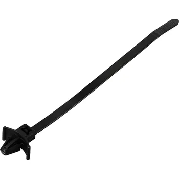 Stahovací páska TRU COMPONENTS TC-13030704, TC-WM-130-4.8-UVB-B, stahovací pásky, 4.8 mm, 130 mm, černá, s křídlovým uzávěrem, odolná vůči UV záření, chemická odolnost, 100 ks