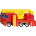 Siku Auto hasiči s žebříkem model kovový s funkční zvedací plošinou