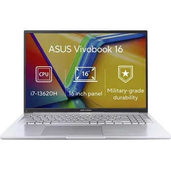 Notebook ASUS NTB Vivobook 16 (X1605VA-MB1630W), i7-13620H, 16" 1920 x 1200, 32GB, 1TB SSD, Iris X, W11 Home, Silver