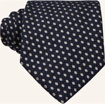 Kravata Boss Pánská Kravata H-Tie, tmavě modrá / stříbrná, one size