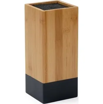 Stojan na nože KESPER Stojan na nože s plastovými štětinami, bambus, světle hnědá/černá KESPER 58030