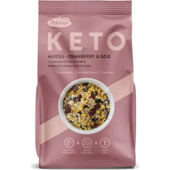 KETO Müsli s klikvou a goji - Tekmar 200g