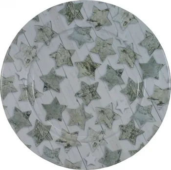 Talíř Talíř plechový dekorační Přírodní hvězdy 33 cm 2000312