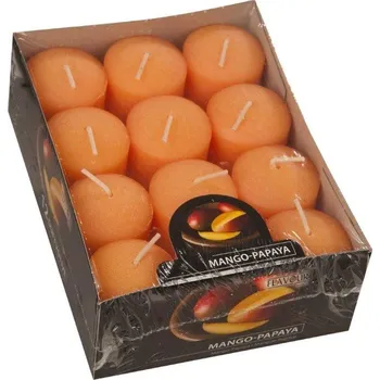 Svíčka Svíčka vonná votiv - Mango-papaja 5 ks 9000314