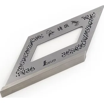 Úhloměr Ocelový úhelník SHINWA pro 45° s dorazem