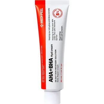 Pleťový krém Medi-Peel MEDIPEEL – AHA BHA 28 Days Hyal Cream – Exfoliační pleťový krém s AHA a BHA kyselinami – 30 ml