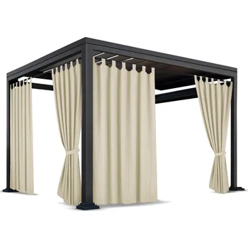 Sprchový závěs Zahradní závěs do altánku na poutkách ZMOS - 03 béžový Rozměr závěsu: 155x220cm