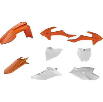 Sada plastů KTM SX 85 '18-'24 (oranžová/bílá), POLISPORT