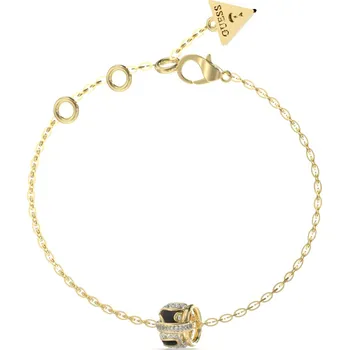 Náramek Guess Slušivý pozlacený náramek s krystaly Fabulous Me JUBB05192JWYGBK 21 cm + 2 měsíce na vrácení zboží