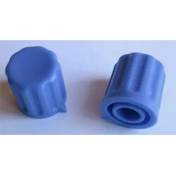 Počítač Přístrojový knoflík KP1406, 14x15mm, hřídel 6mm, sv. modrý s šipkou