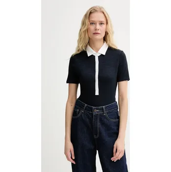 Pánské tričko Polo tričko Rag & Bone WCC24FT019JY19 námořnická modř 59X, vel. L