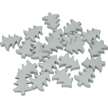 Vánoční dekorace Dekorace stromky bílí 20 ks 3001904