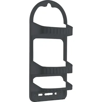 Drátěná police Sprchová polička na přísavky nebo zavěšení šedá CADDY 37-9165-st