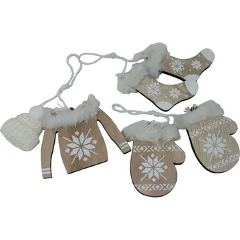 Vánoční dekorace Dekorace závěsný set 3-dílný zima 3001013