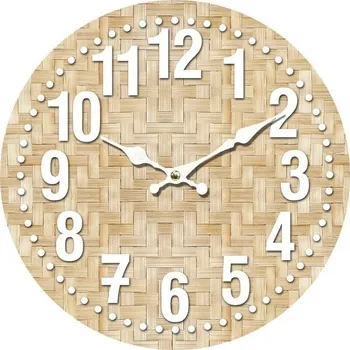 Hodiny Nástěnné hodiny Pletený bambus 1990975