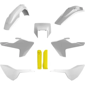 Sada plastů HUSQVARNA TE/FE TPI '17-'19 (bílá/žlutá), POLISPORT