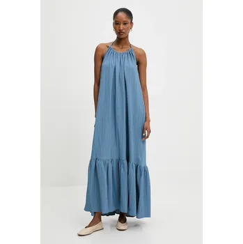 Dámské šaty Šaty Answear.LAB modrá barva, maxi, oversize 119957.tos 55X, vel. L