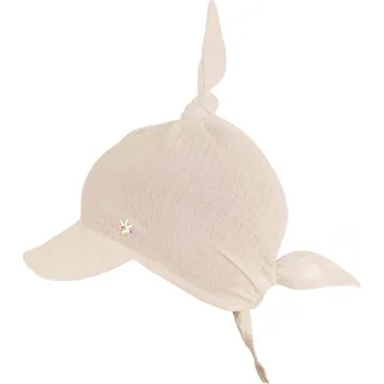 Šátek Letní mušelínový šátek s kšiltem pro děti - oranžový