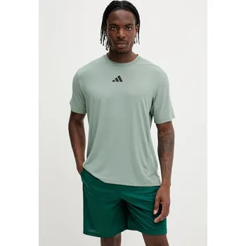 Tréninkové tričko adidas Performance Designed for Training pánské, zelená barva, JI8187 97X, vel. S