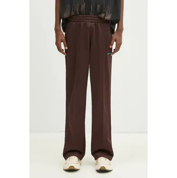Tepláky adidas Originals Flare Pant pánské, hnědá barva, s aplikací, JC8381 89X, vel. XL