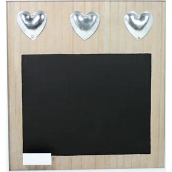 Dekorační tabulka s kovovými srdíčky 2001187