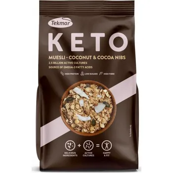 KETO Müsli s kokosem & kakaovými boby - Tekmar 200g