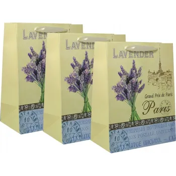 Dárková taška 3ks Dárkových tašek M - Levandule Paříž 8656710