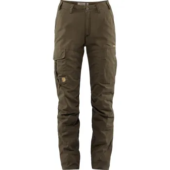 Dámské kalhoty outdoor kalhoty dámské FJÄLLRÄVEN Karla Pro Winter Trousers W Dark Olive - 46