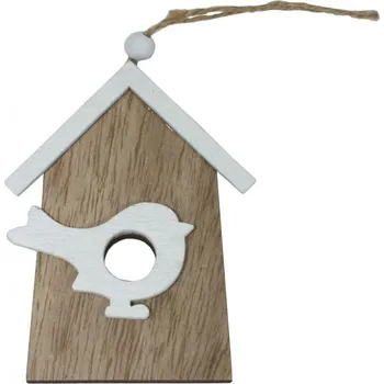 Vánoční dekorace Dekorace závěsná Domek s ptáčkem 2001349