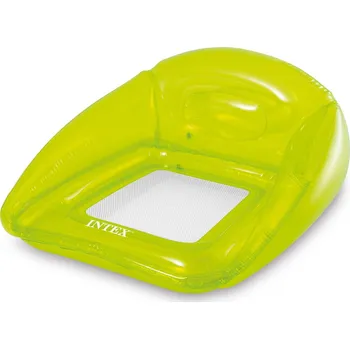 Intex 56802 Plovoucí sedadlo transparentní 104x102cm - zelené