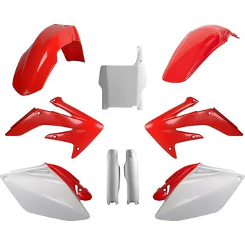 Sada plastů (FULL KIT) HONDA CRF 250R '06-'07 (červená/bílá), POLISPORT