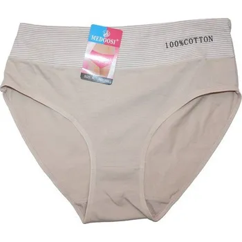 Dámské kalhoty Dámské kalhotky do pasu jednobarevné 193 krémové 599/81
