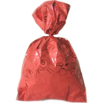 Dárková taška Hlin. sáček 15 x 25 cm Touha červený 10ks 8810018