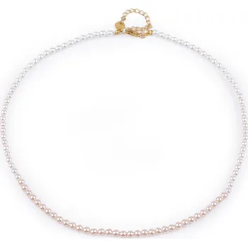 Náhrdelník Perlový náhrdelník kombinace barev, barva 1 pudrová perlová