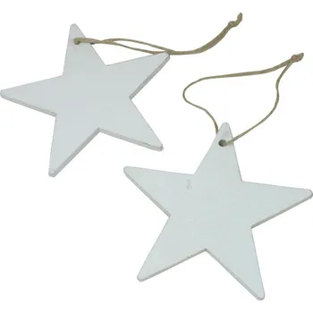 Vánoční dekorace Dekorace závěsné hvězdy 9 cm - 2 ks 3001398