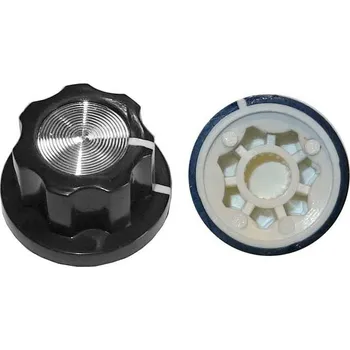 Síťový kabel Přístrojový knoflík MF-A01 19,5x12mm, drážkovaná hřídel 6mm