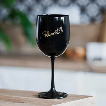 Sklenice Plastová sklenice 480ml černá "Tak určitě"