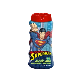 Superman 2v1 šampon a pěna do koupele 475 ml