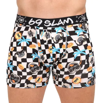 Boxerky Pánské boxerky 69SLAM fit bamboo PUGTASTIC GILBERT (MPBPTC-BB) XL MPBPTC-BB Možnost vrácení zboží ZDARMA do 120 dnů!