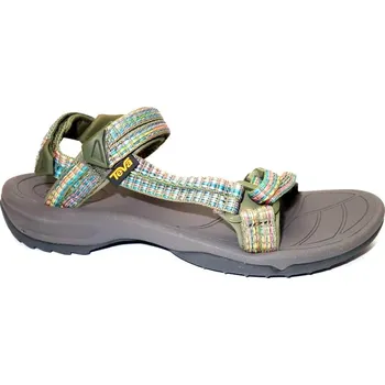 Dámská treková obuv Letní turistická obuv pro středně náročný terén, Teva, W Terra-fi Lite, khaki/kombi: Zelená Textil 28 44 EU (F) 42,5 G - standardní šíře (30058-23445)